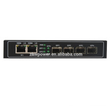 SFP transceptor 10/100 / 1000Base convertidor de medios de fibra con SM 1310-1550nm